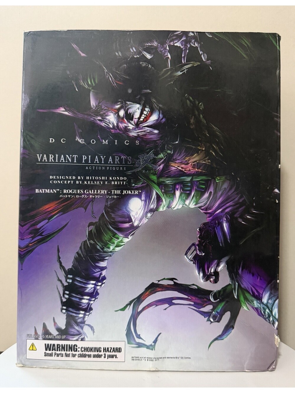 DC Comics Variant Play Arts Kai Batman: Rogues Gallery Joker Figure Damaged BOX